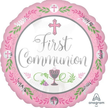 Ballon Mylar 18Po - First Communion Rose Party Shop