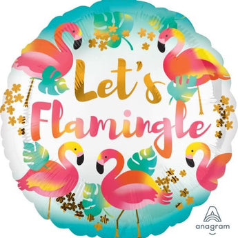 Ballon Mylar 18Po - Flamant Rose (Let'S Flamingle) Party Shop