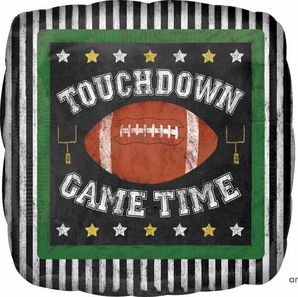 Ballon Mylar 18Po - Football Touchdown Game Time Party Shop