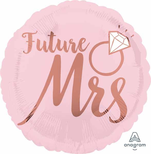 Ballon Mylar 18Po - Future Mrs - She Said Yes Party Shop