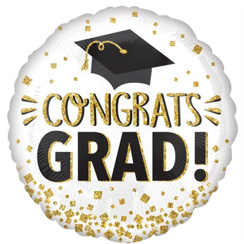 Ballon Mylar 18Po Graduation - Confettis (Congrats Grad!) Party Shop