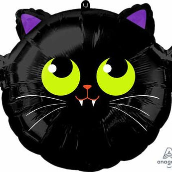 Ballon Mylar 18Po - Halloween (Chat Chauve - Souris) Party Shop