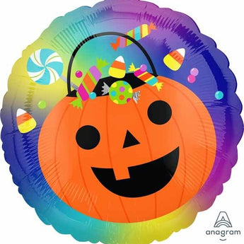 Ballon Mylar 18Po - Halloween (Panier Citrouille) Party Shop