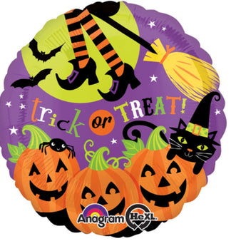 Ballon Mylar 18Po - Halloween "Trick Or Treat" Party Shop