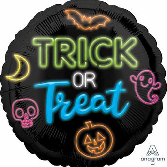 Ballon Mylar 18Po - Halloween (Trick Or Treat Neon) Party Shop