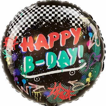 Ballon Mylar 18Po - Happy B - Day Party Shop