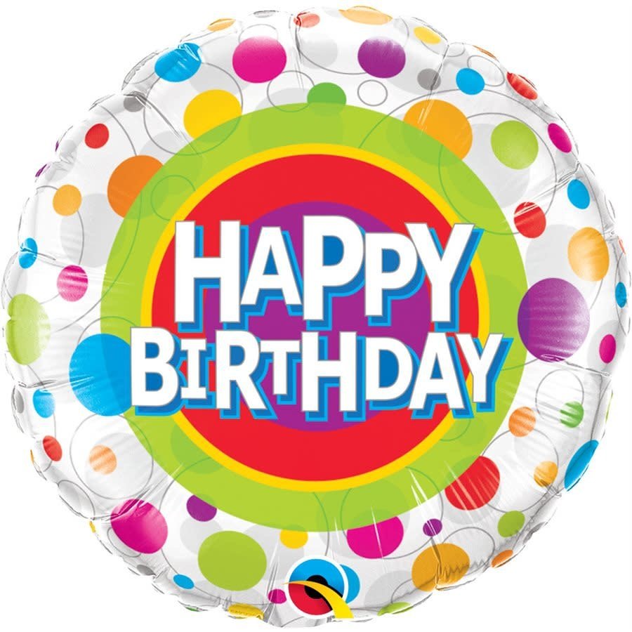 Ballon Mylar 18Po - Happy Birthday Party Shop