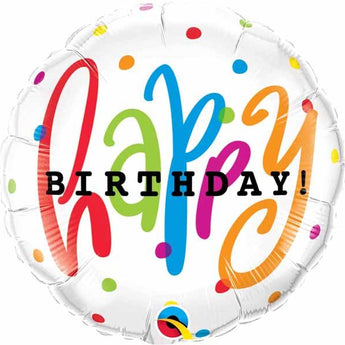 Ballon Mylar 18Po - Happy Birthday Party Shop