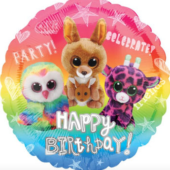 Ballon Mylar 18Po - Happy Birthday Beanie Boo'S Party Shop