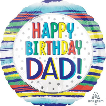 Ballon Mylar 18Po - Happy Birthday Dad Party Shop