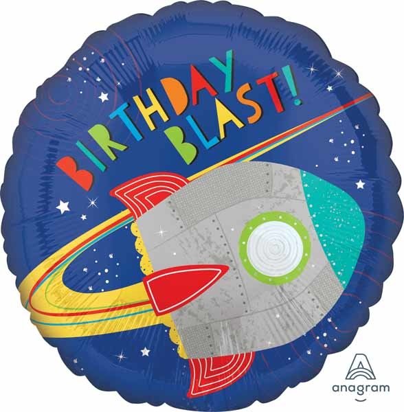 Ballon Mylar 18Po - Happy Birthday Espace Party Shop