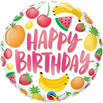 Ballon Mylar 18Po - Happy Birthday Fruité Party Shop