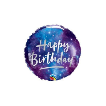 Ballon Mylar 18Po - Happy Birthday Galaxy Party Shop