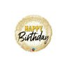 Anagram - Ballon Mylar 18Po - Happy Birthday Gold Glitters - Party Shop
