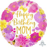 Anagram - Ballon Mylar 18Po - Happy Birthday Mom - Party Shop