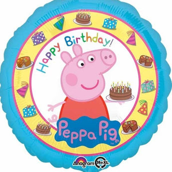 Ballon Mylar 18Po - Happy Birthday Peppa Pig Party Shop