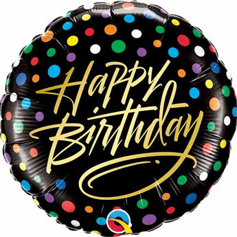 Ballon Mylar 18Po - Happy Birthday Picoté Party Shop