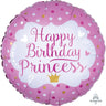 Anagram - Ballon Mylar 18Po - Happy Birthday Princess - Party Shop
