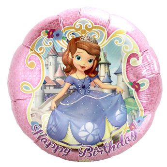 Ballon Mylar 18Po - "Happy Birthday" Princesse Sofia Party Shop