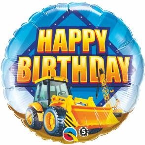 Ballon Mylar 18Po - Happy Birthday Tracteur Party Shop