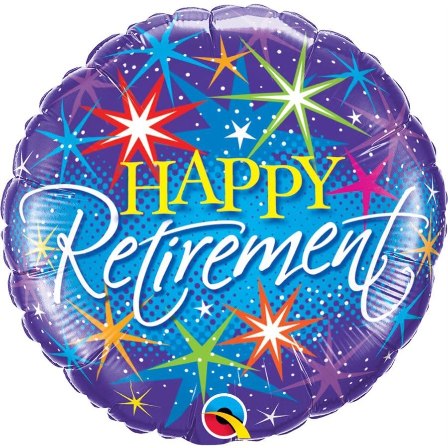 Ballon Mylar 18Po - Happy Retirement Party Shop