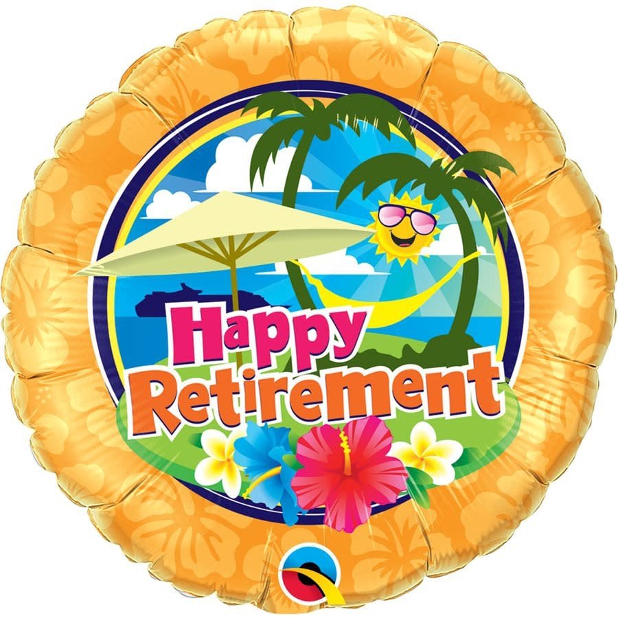 Ballon Mylar 18Po - Happy Retirement Party Shop