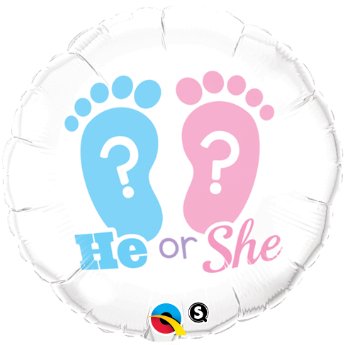 Ballon Mylar 18Po - He Or She ? Party Shop