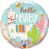 Anagram - Ballon Mylar 18Po - Hello Baby Lamas Et Cactus - Party Shop