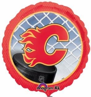 Ballon Mylar 18Po - Hockey Flammes De Calgary Party Shop