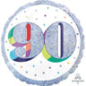 Anagram - Ballon Mylar 18Po - Holographique - 90 Ans - Party Shop