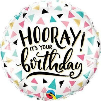 Ballon Mylar 18Po - Hooray It'S Your Birthday Party Shop