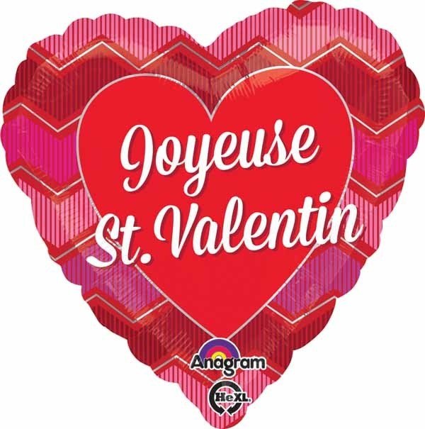 Ballon Mylar 18Po - Joyeuse St - Valentin Party Shop