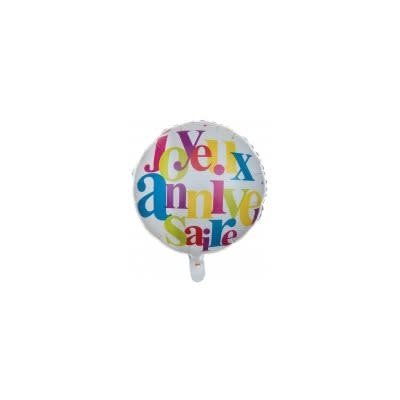 Ballon Mylar 18Po - Joyeux Anniversaire Party Shop