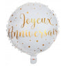 Santex - Ballon Mylar 18Po - Joyeux Anniversaire Or - Party Shop