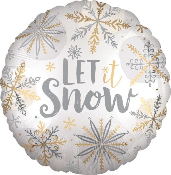 Ballon Mylar 18Po - Let It Snow Party Shop