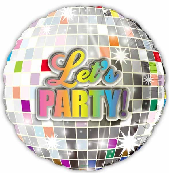 Ballon Mylar 18Po - Let'S Party Disco Party Shop