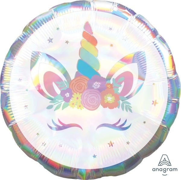 Ballon Mylar 18Po - Licorne Iridescent Party Shop