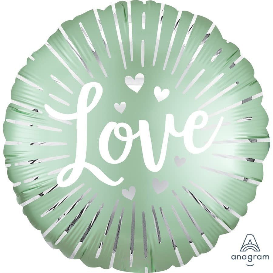 Ballon Mylar 18Po - Love Vert Party Shop