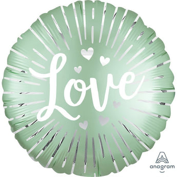 Ballon Mylar 18Po - Love Vert Party Shop