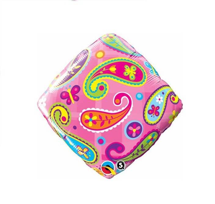 Ballon Mylar 18Po - Lozange Bandana Rose Party Shop