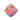 Qualatex - Ballon Mylar 18Po - Lozange Bandana Rose - Party Shop
