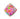 Qualatex - Ballon Mylar 18Po - Lozange Bandana Rose - Party Shop