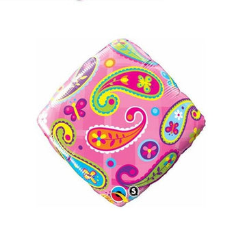 Ballon Mylar 18Po - Lozange Bandana Rose Party Shop