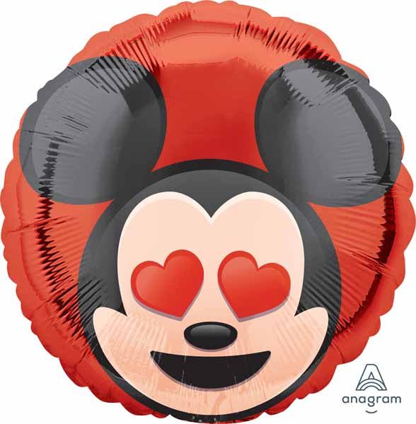 Ballon Mylar 18Po Mickey Mouse Coeur Party Shop