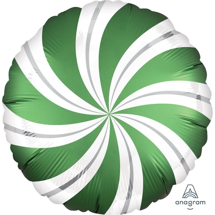 Ballon Mylar 18Po - Noel Bonbon Vert Party Shop