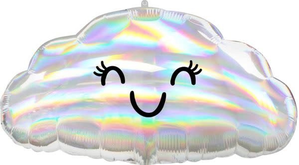 Ballon Mylar 18Po - Nuage Souriant Party Shop