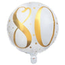 Santex - Ballon Mylar 18Po Or - 80 Ans - Party Shop
