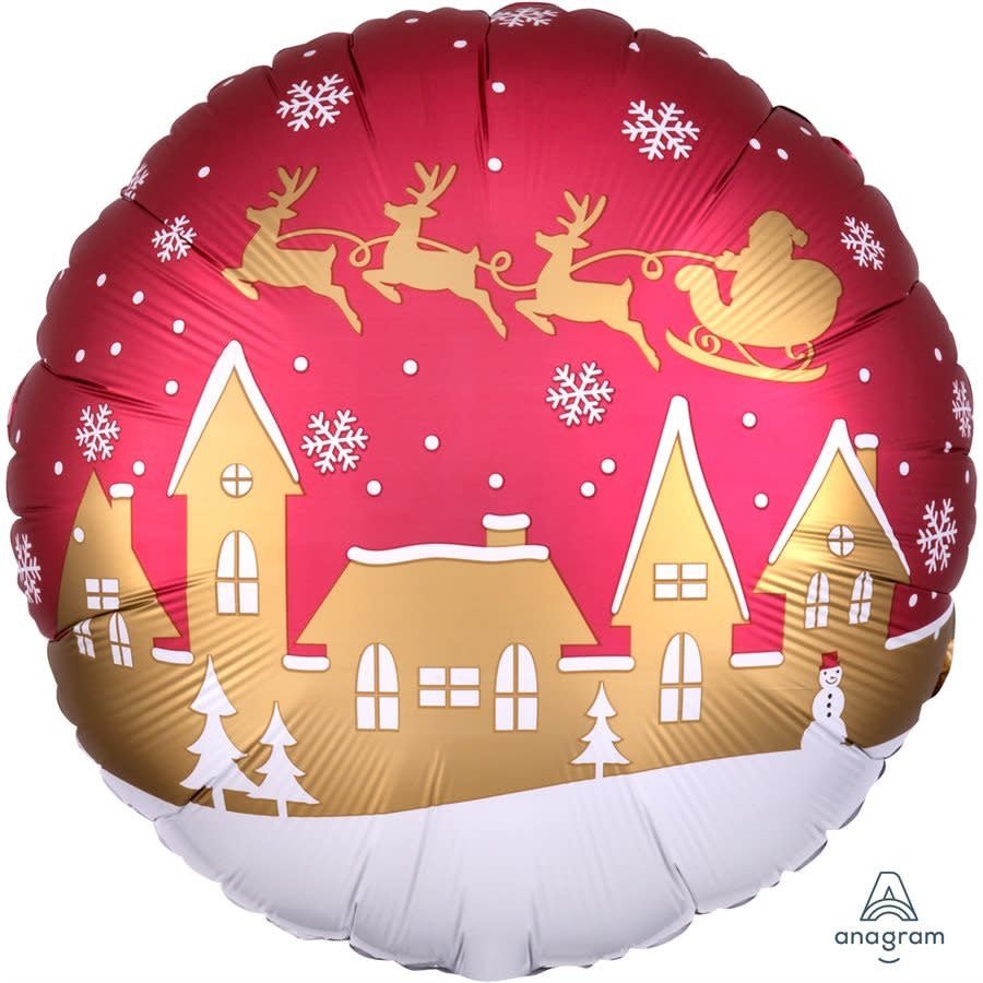 Ballon Mylar 18Po - Paysage De Noel Party Shop