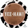 Anagram - Ballon Mylar 18Po - Peau De Vache Yee-Haw! - Party Shop
