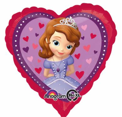 Ballon Mylar 18Po - Princesse Sofia Coeur Party Shop